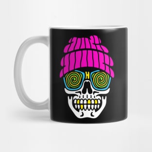 Skull beanie trippy Mug